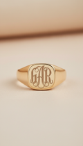 Sterling silver signet ring